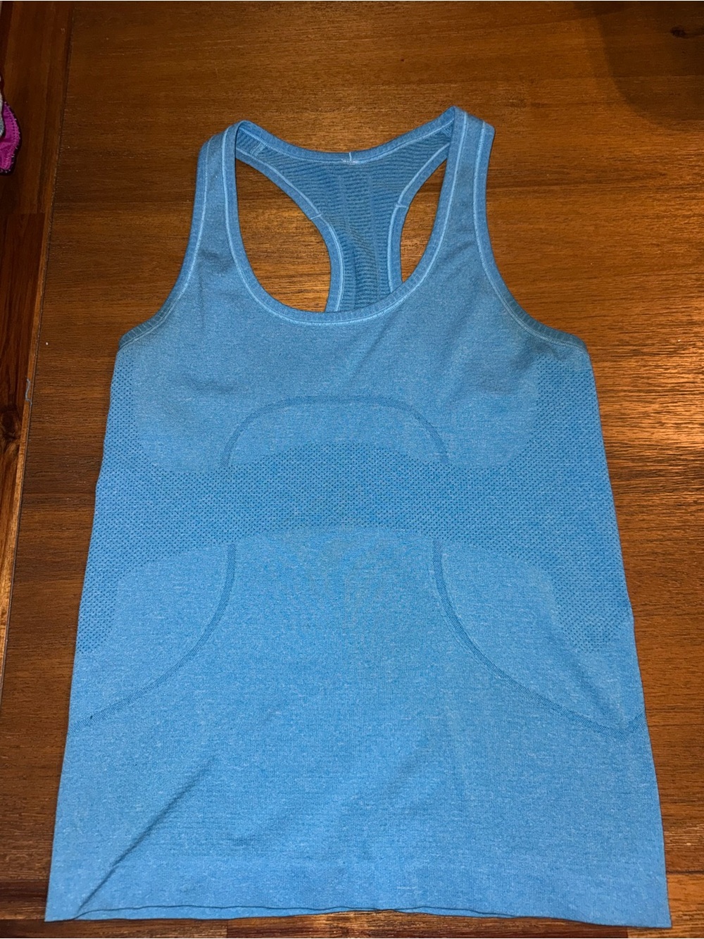 lululemon athletica Heathered Light Blue Racerback Tank